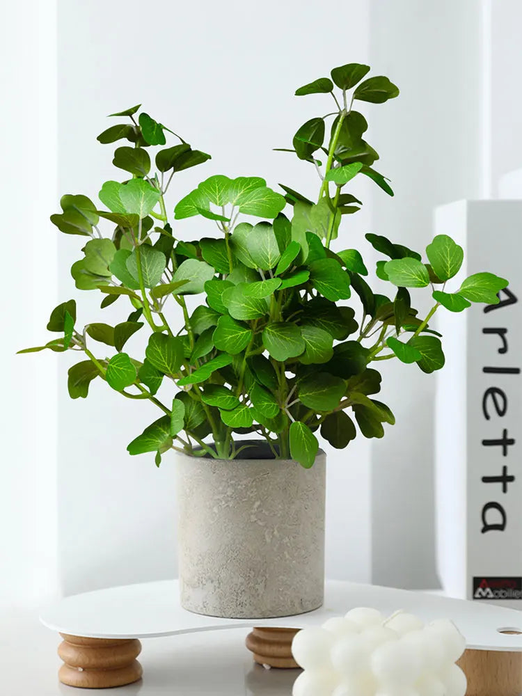 plantes artificielles schefflera trèfle et eucalyptus pour décoration maison - vue 5 sur 10