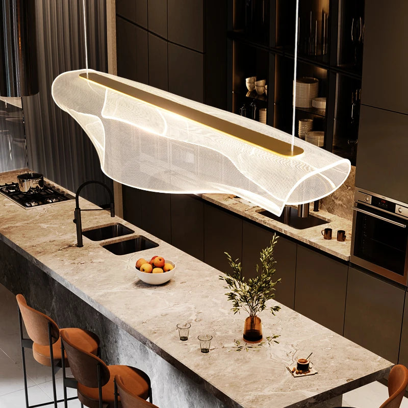 lustre led nordique moderne créatif pour restaurant et bureau - vue 3 sur 9
