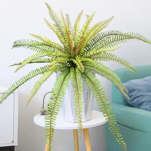 grande fougère tropicale artificielle pour décoration de fête et carnaval - vue 2 sur 6