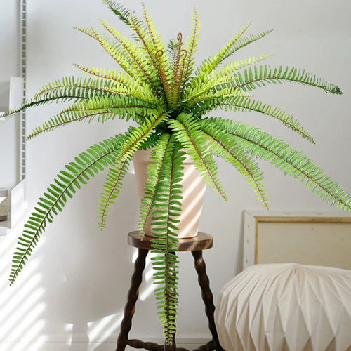 grande fougère tropicale artificielle pour décoration de fête et carnaval - vue 3 sur 6