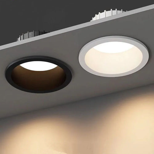 spots encastrés ronds à led pour éclairage intérieur antireflets - vue 7 sur 6