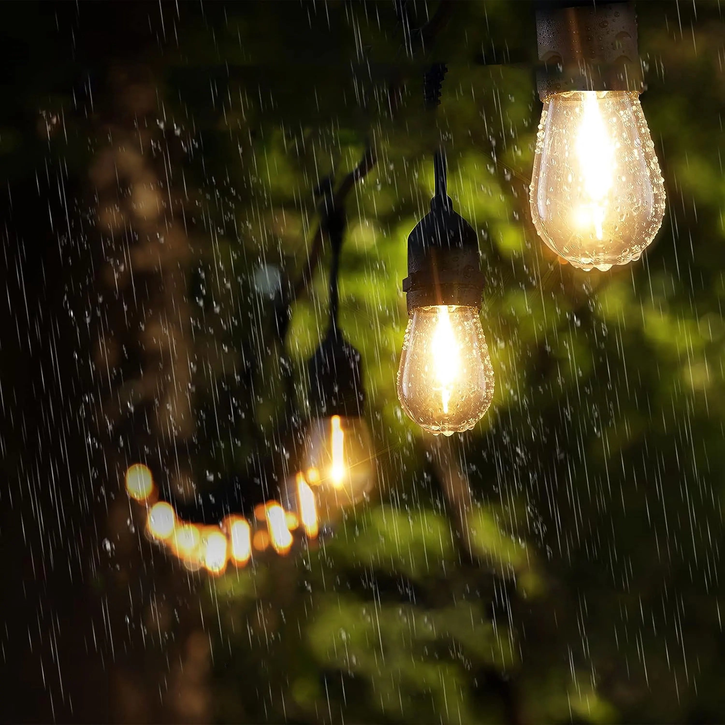 guirlande lumineuse connectable LED étanche pour jardin et événements - vue 8 sur 8