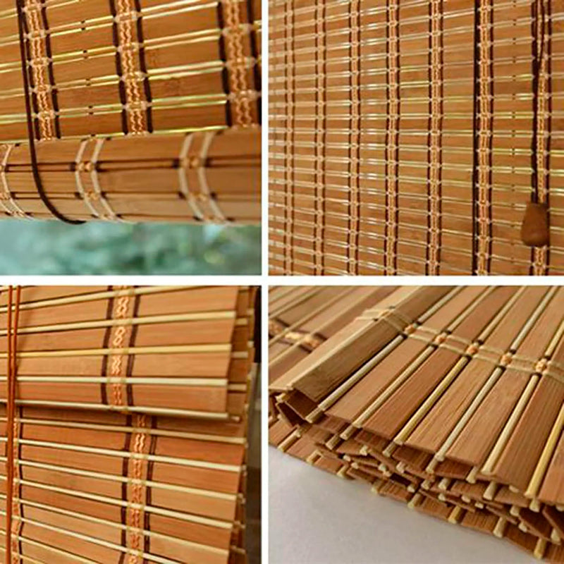 Store vénitien bambou pour fenêtre porte salon terrasse