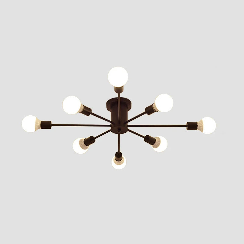 plafonnier industriel moderne à leds minimaliste nordique