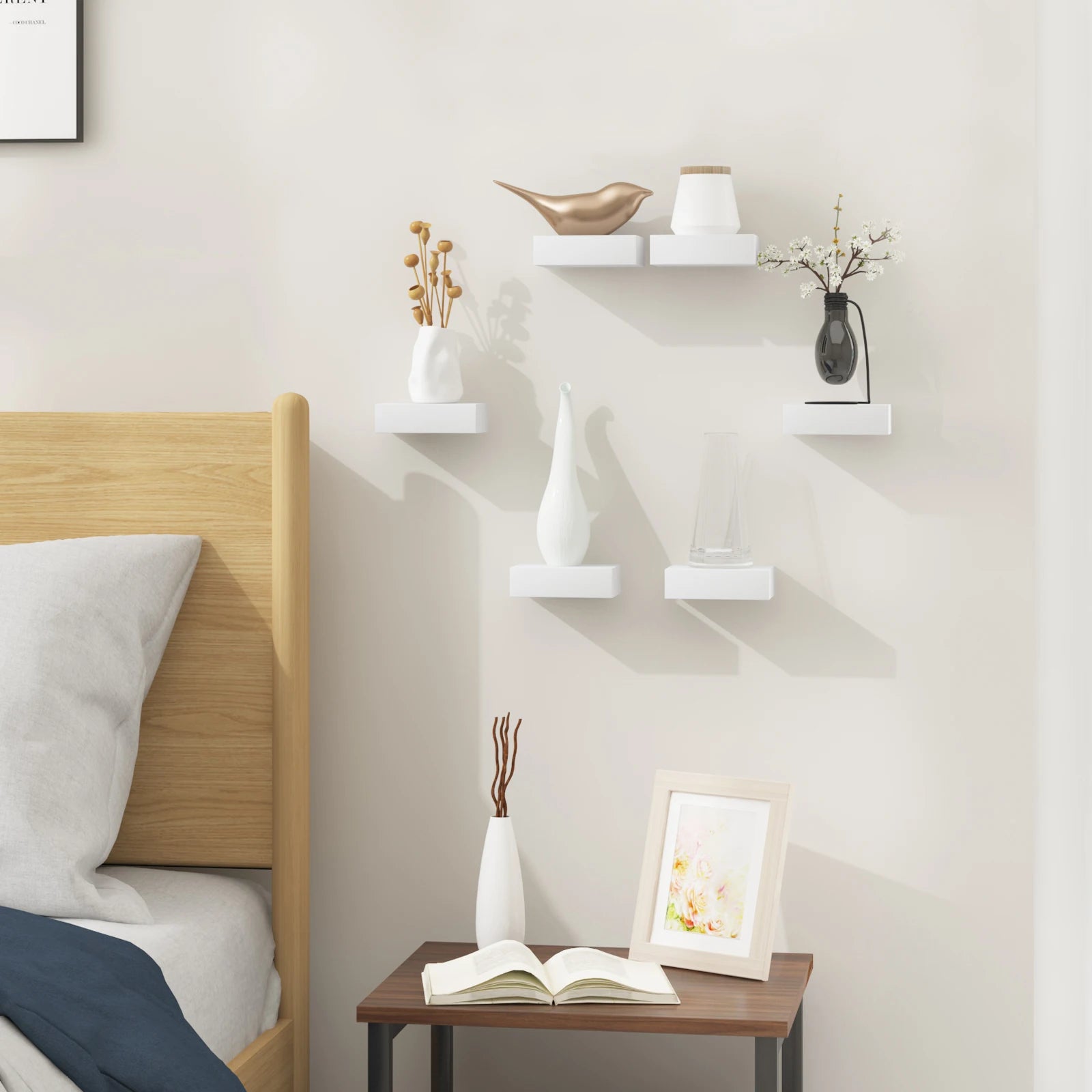 lot de 3 étagères murales pour décoration et affichage intérieur
