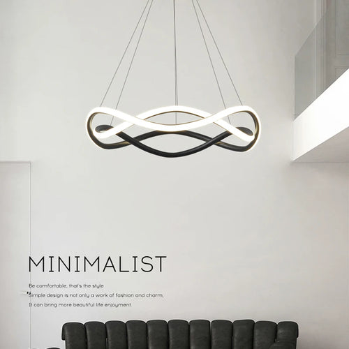 lustre suspendu moderne en led pour décoration intérieure - vue 2 sur 9