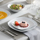 Service de table porcelaine bordure elegante 24 pieces