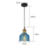 Suspension design en verre grainé style industriel Bowl