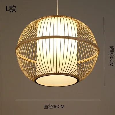 lustre en bambou style zen pour ambiance relaxante - vue 14 sur 29