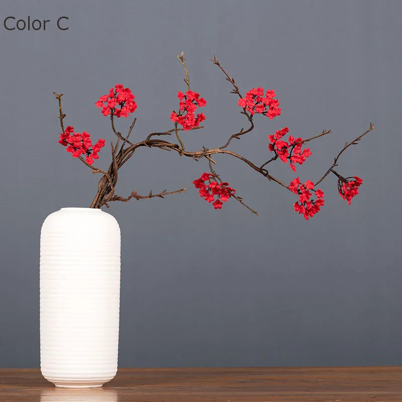 branche de fleurs artificielles de cerisier pour décoration automnale - vue 3 sur 17
