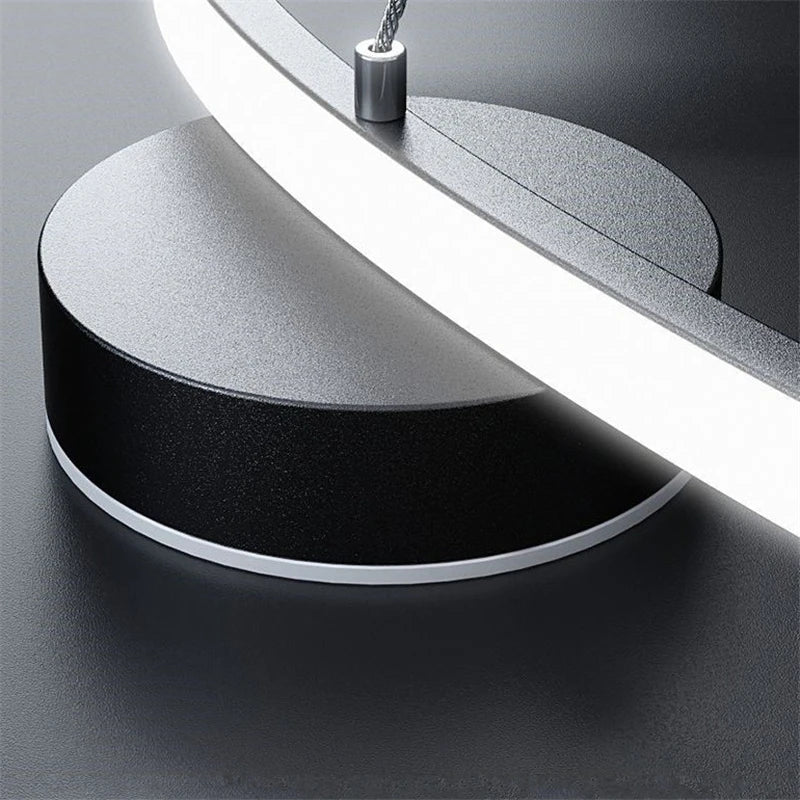 suspension led post-modernes en acrylique design nordique - vue 7 sur 8