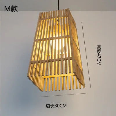 lustre en bambou style zen pour ambiance relaxante - vue 15 sur 29