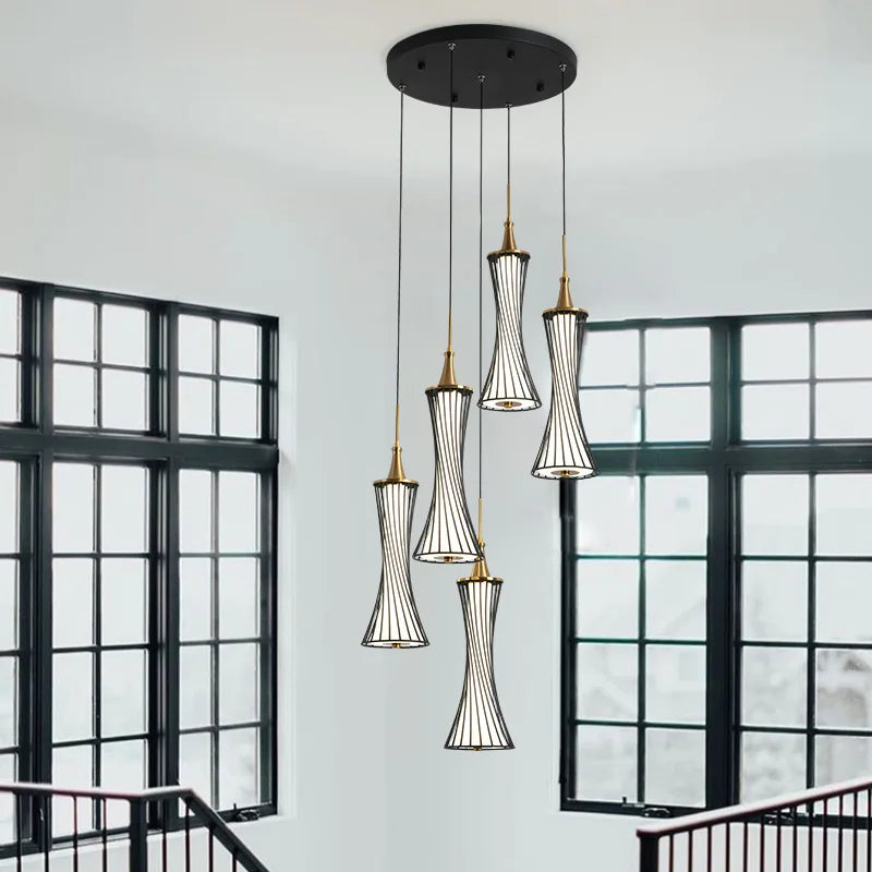 lustre moderne led en cristal pour décoration maison