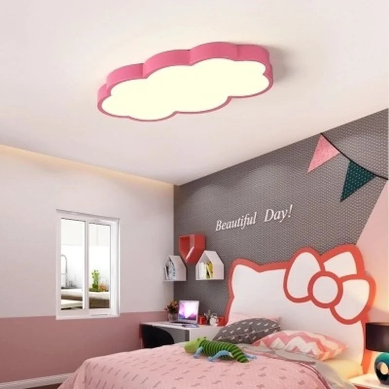 plafonnier led moderne en forme de nuage pour décoration intérieure - vue 4 sur 5