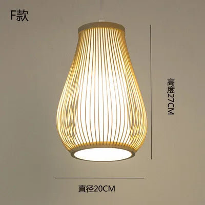 lustre en bambou style zen pour ambiance relaxante - vue 27 sur 29