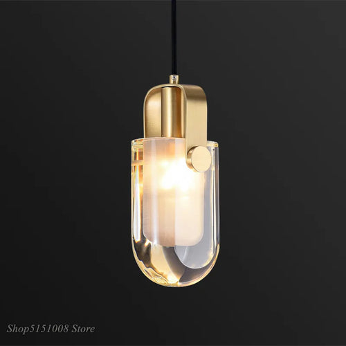 lampes suspendues en cristal nordique pour restaurant de luxe - vue 7 sur 7