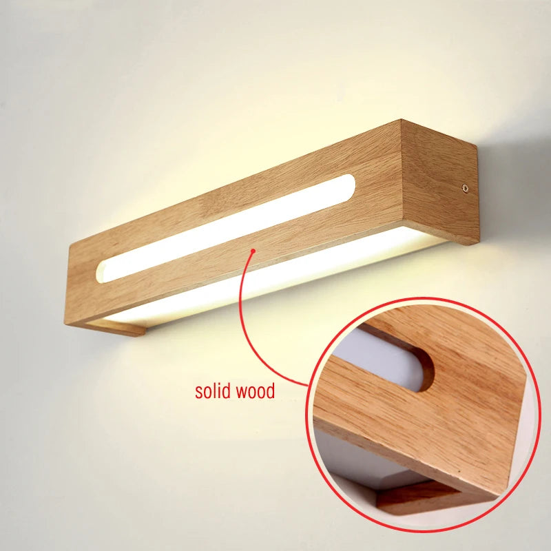applique murale led créative en bois nordique pour diverses utilisations - vue 4 sur 8