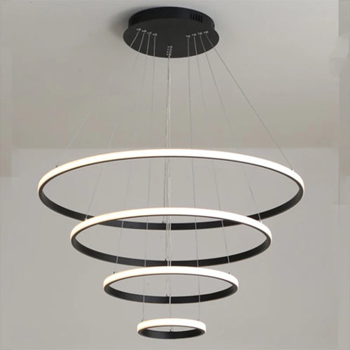 lustre moderne en aluminium pour bar et salle à manger - vue 5 sur 6