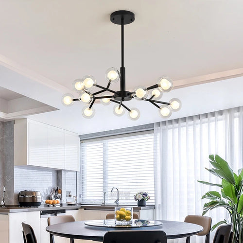 lustre moléculaire nordique design pour intérieur élégant - vue 6 sur 12