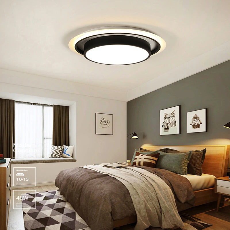 plafonnier acrylique rond pour décoration intérieure moderne - vue 6 sur 10