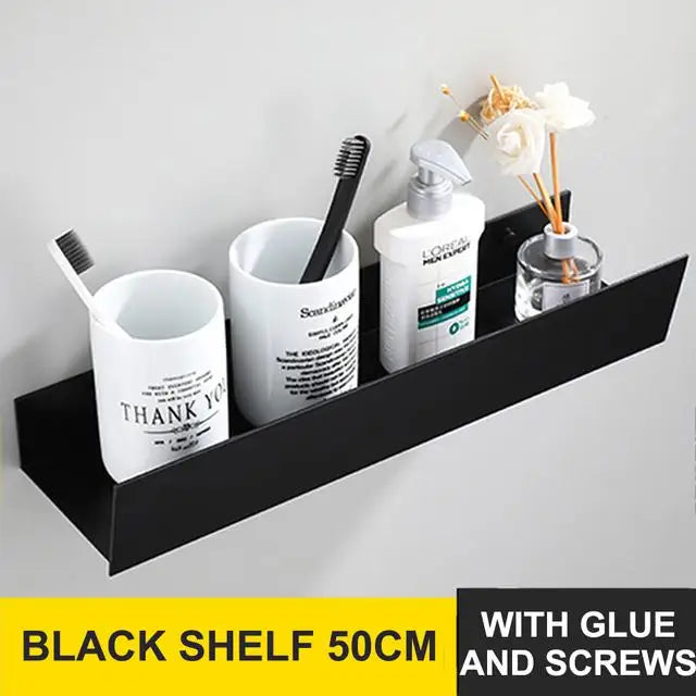 étagère murale pour rangement de salle de bain et cosmétiques