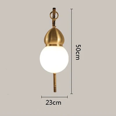 applique murale gourde style chinois pour décoration intérieure - vue 8 sur 8
