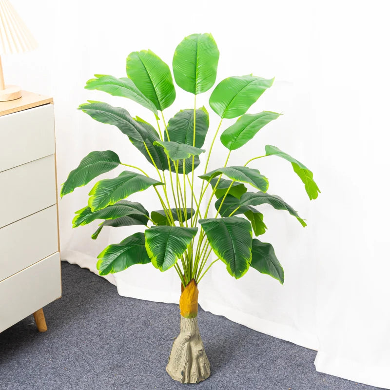 bananier artificiel grandes plantes tropicales décorations automnales - vue 8 sur 8