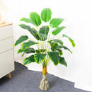 plantes tropicales bananier artificiel avec feuilles de palmier décoratives