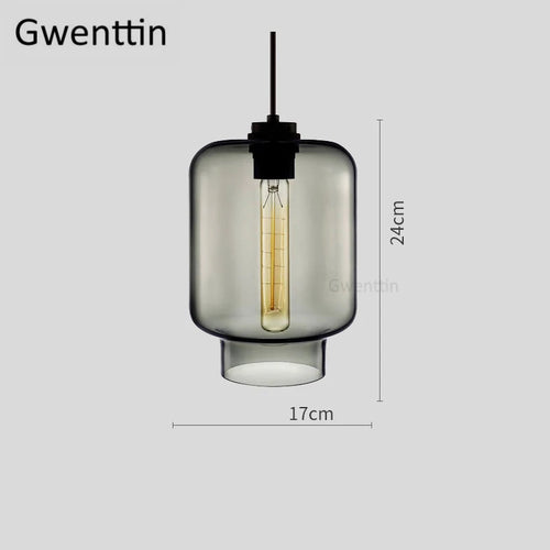 suspension moderne en verre teinté pour décoration intérieure - vue 31 sur 30