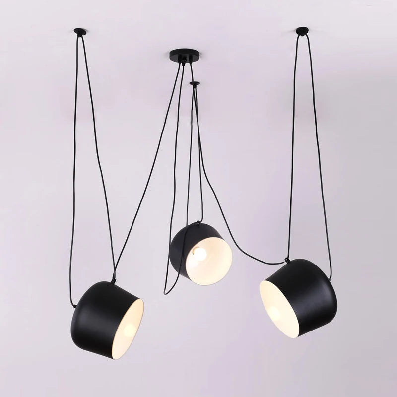Suspension industrielles modernes d'araignée de conception Variable pour la salle de plongée/Restaurants lampes suspendues de cuisine luminaires E27 lampe à LED