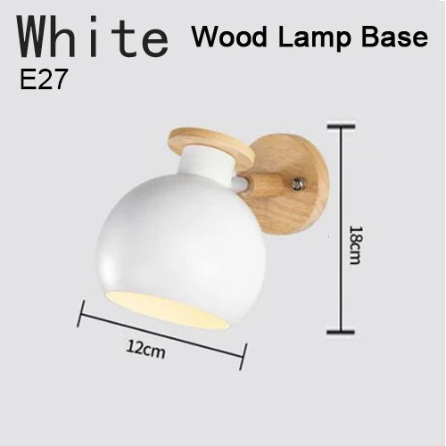 applique murale moderne en fer et bois à led - vue 17 sur 17