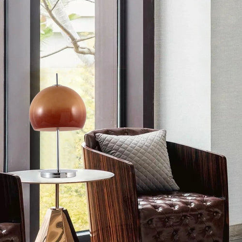 lampadaire nordique rétro contemporain avec abat-jour champignon