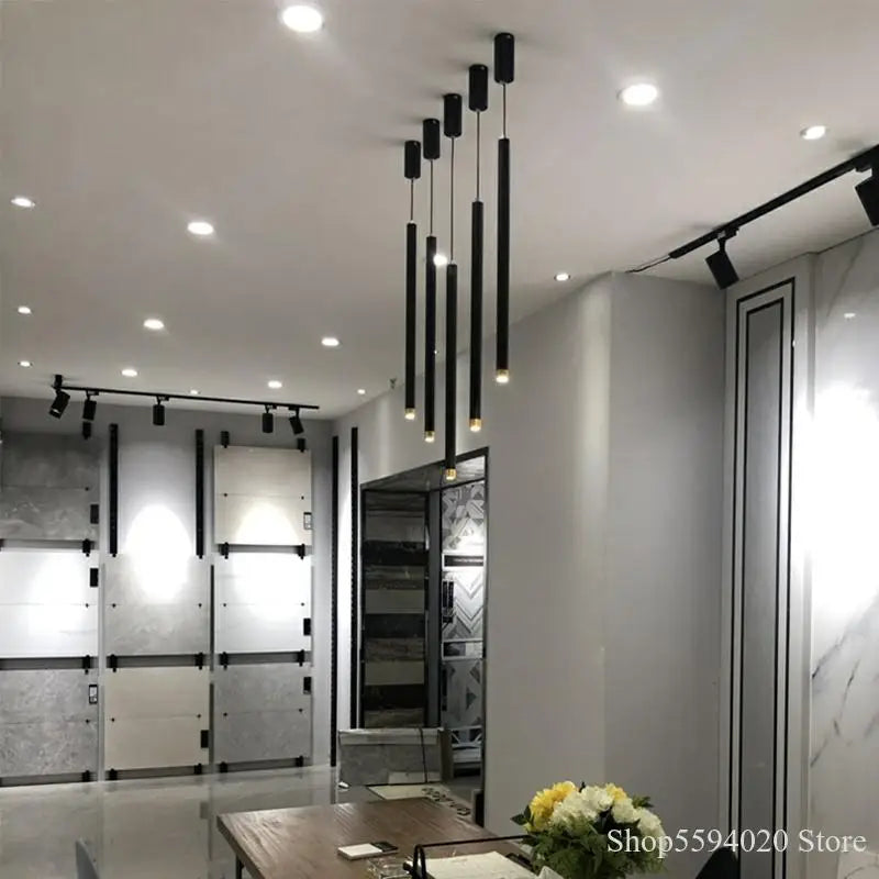 lustre led moderne suspendu pour décoration intérieure élégante - vue 3 sur 16