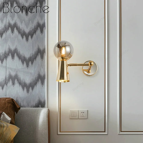 applique murale en verre à tête rotative pour décoration intérieure - vue 5 sur 12