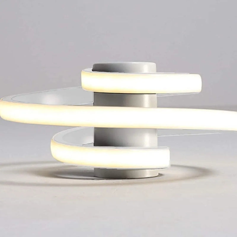 Plafonnier LED moderne en forme de spirale