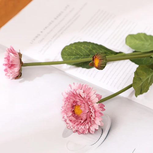 fleurs de calendula artificielles pour décoration de mariage et fête - vue 12 sur 12