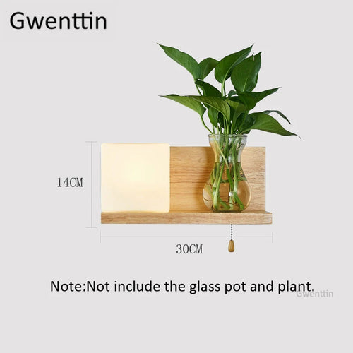 applique murale en bois et verre moderne à led à monter soi-même - vue 7 sur 14