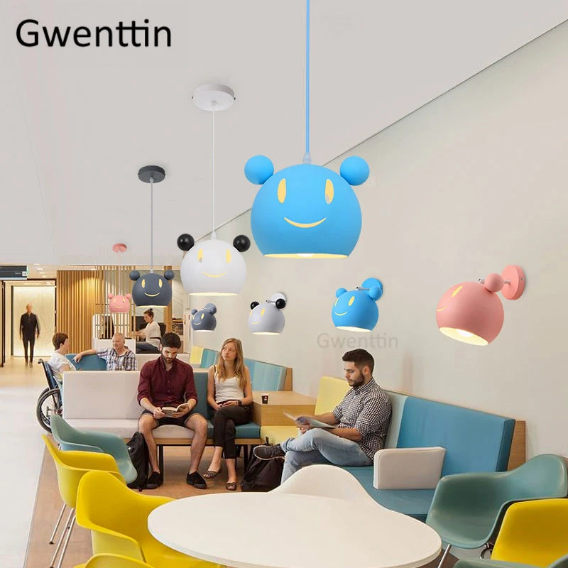 suspension lumineuse nordique pour enfants design moderne décoratif - vue 3 sur 18