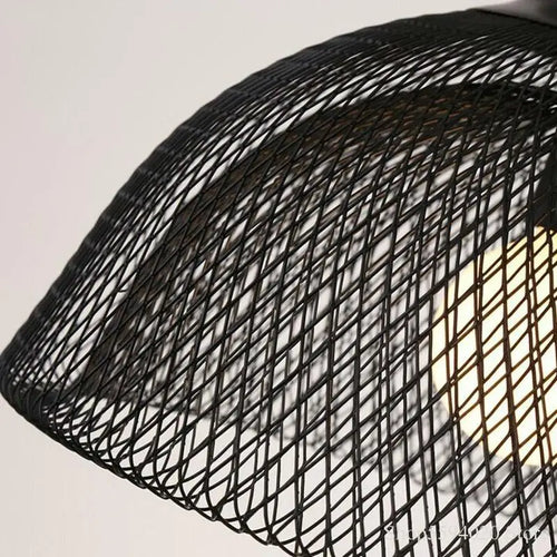 lustre cage à oiseaux style loft rétro en fer créatif minimaliste - vue 7 sur 18