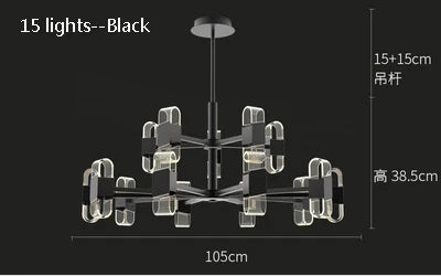 lustre de luxe design pour un éclairage nordique élégant - vue 18 sur 17