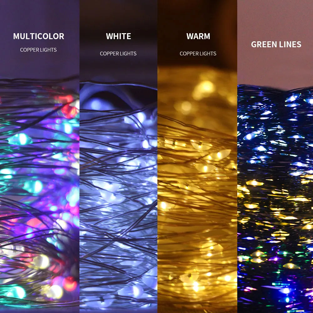 guirlande lumineuse led avec télécommande pour fêtes et mariages - vue 6 sur 8
