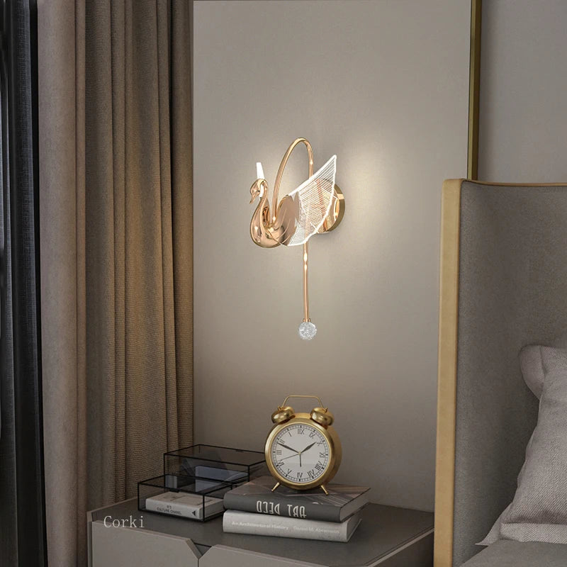 applique murale led nordique design luxe pour intérieur élégant - vue 3 sur 8