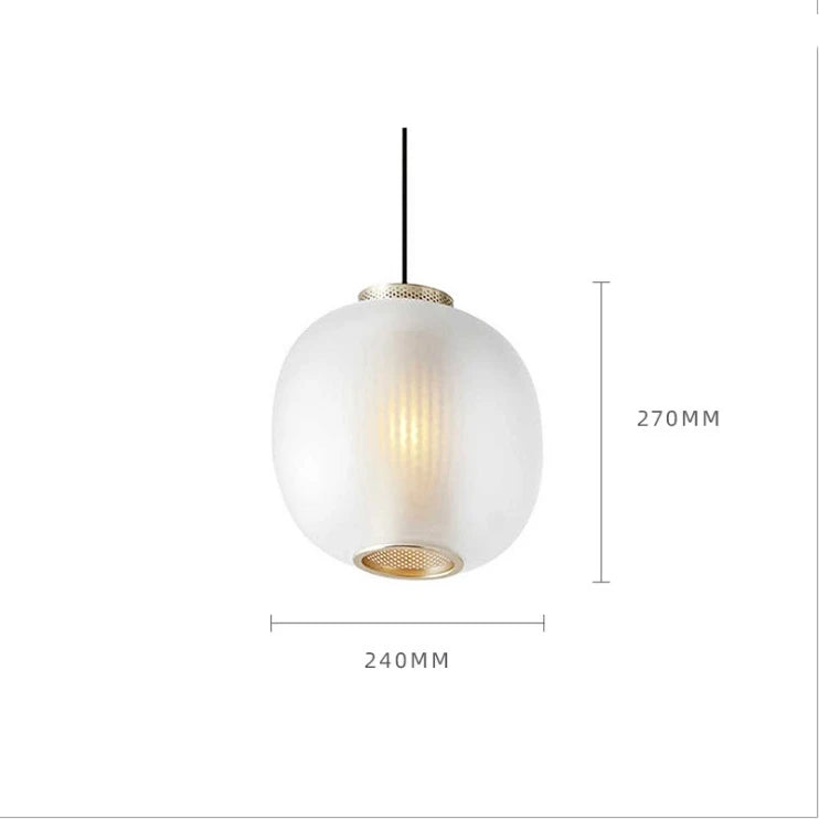 suspension rétro en verre fumé éclairage design industriel intérieur - vue 8 sur 8
