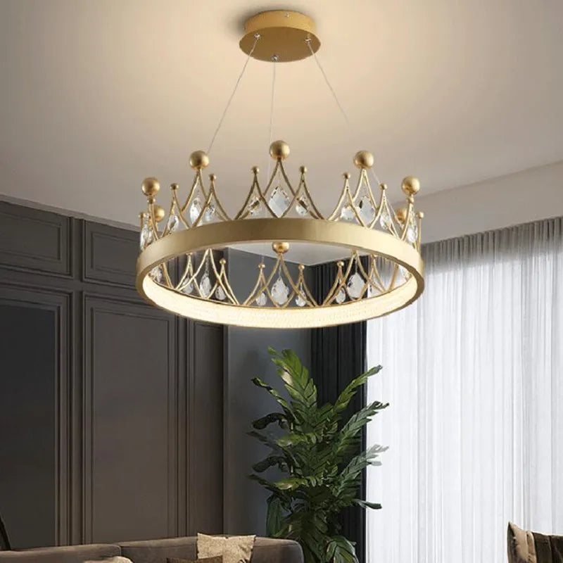 lustre moderne en cristal design nordique pour éclairage intérieur - vue 5 sur 10