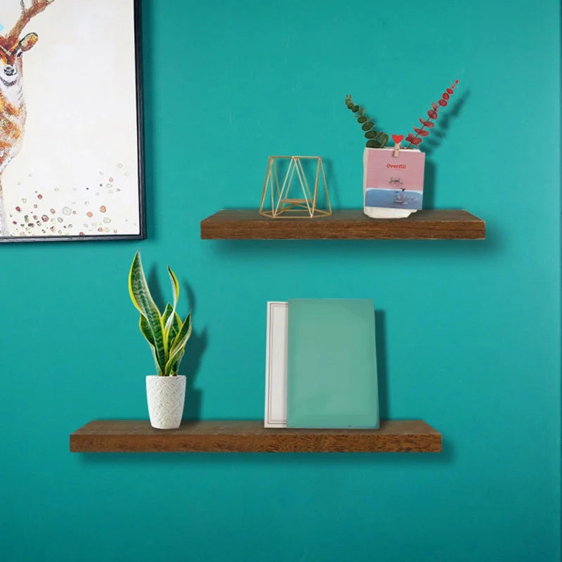 étagères à plantes en bois étagères murales décoratives pour rangement - vue 5 sur 8