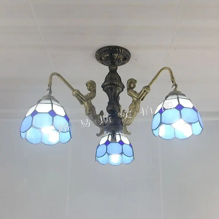 lustre méditerranéen tiffany sirène pour intérieur créatif - vue 15 sur 17