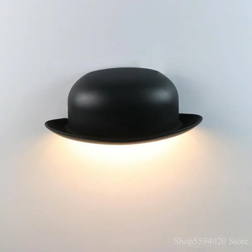 applique murale extérieure à led en forme de chapeau de paille