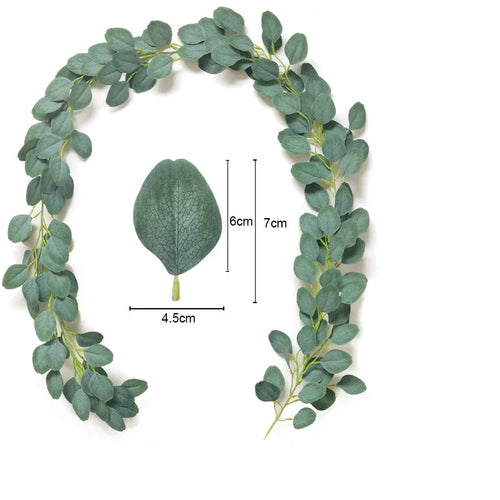 guirlande d'eucalyptus artificiel pour décoration de mariage et table - vue 12 sur 23