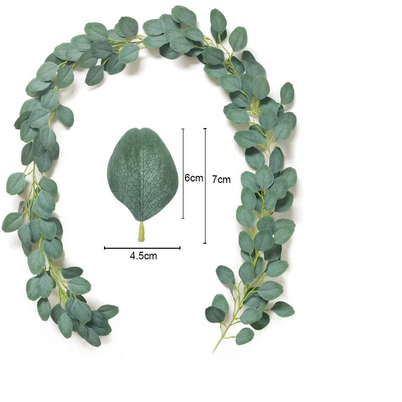 guirlande d'eucalyptus artificiel pour décoration de mariage et table - vue 11 sur 23