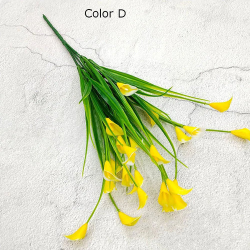 bouquet de 25 têtes de mini calla artificiel décoration florale élégante - vue 10 sur 12